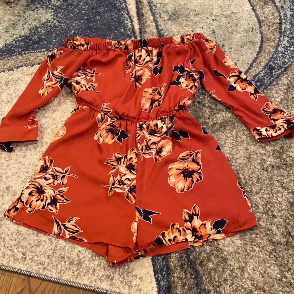 As U Wish off the shoulder romper